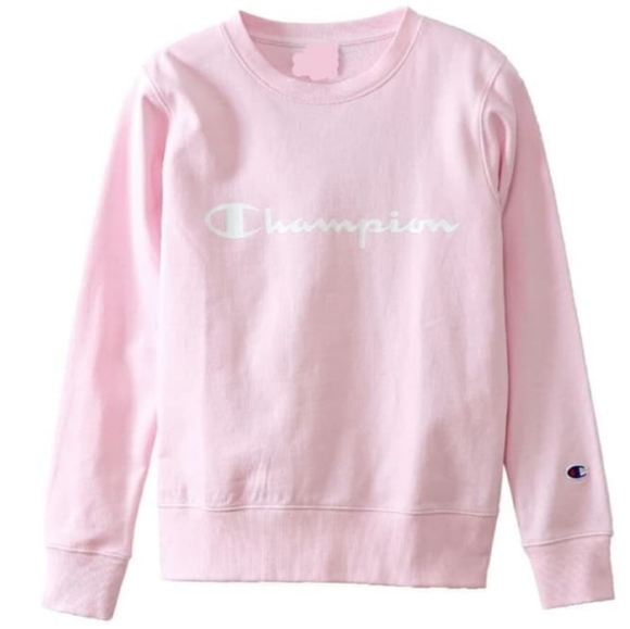 Champion Tops - Champion Baby Pink Crewneck Sweatshirt